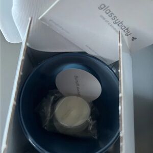 Glassybaby Blue Candle Holder Forever Young